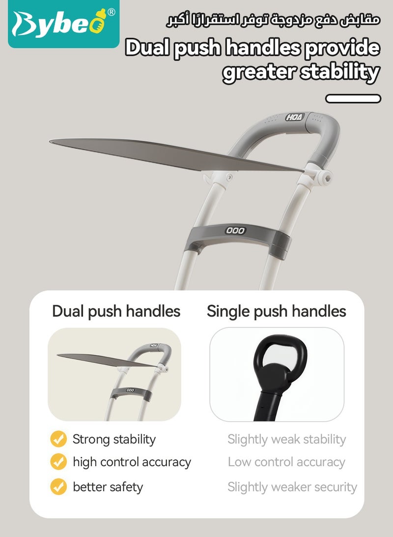 بيبو مشاية أطفال 4 في 1 متعددة الوظائف – مشاية على شكل حرف U مع مقبض دفع للوالدين مطور، ارتفاع قابل للتعديل بـ4 مستويات ولوح طعام قابل للإزالة – مناسبة للأطفال من عمر 6 إلى 18 شهرًا - Image 4